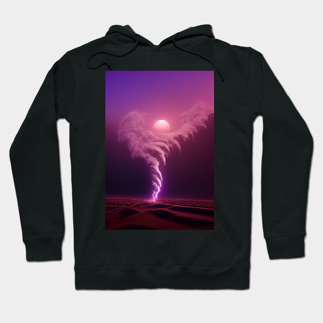 Neon Storm Hoodie by Legendary T-Shirts